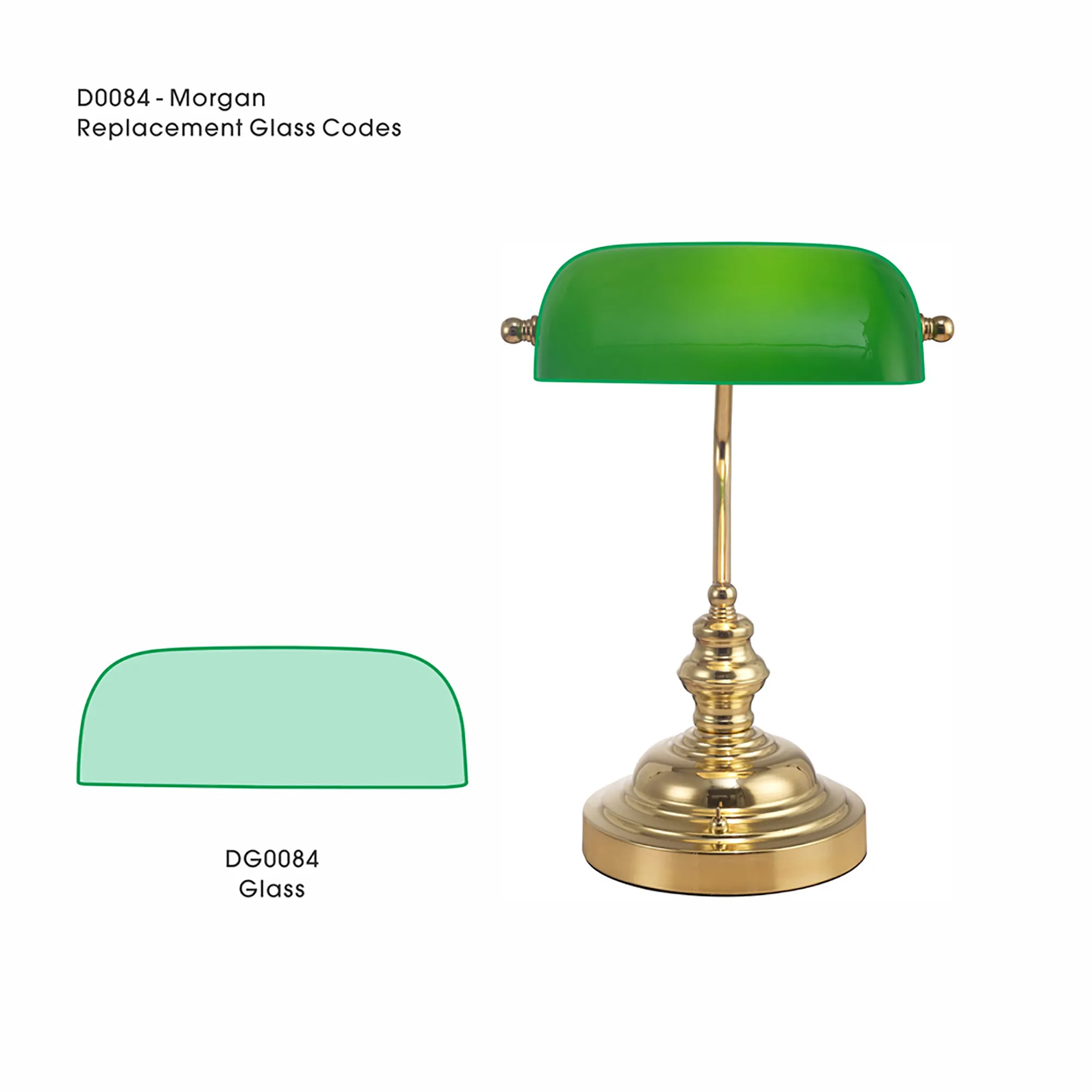 DG0084  Morgan Glass For D0084 Green
